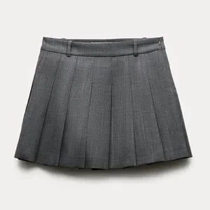 スカート Zoey pleats mini skirt gray / S スカート Zoey pleats mini